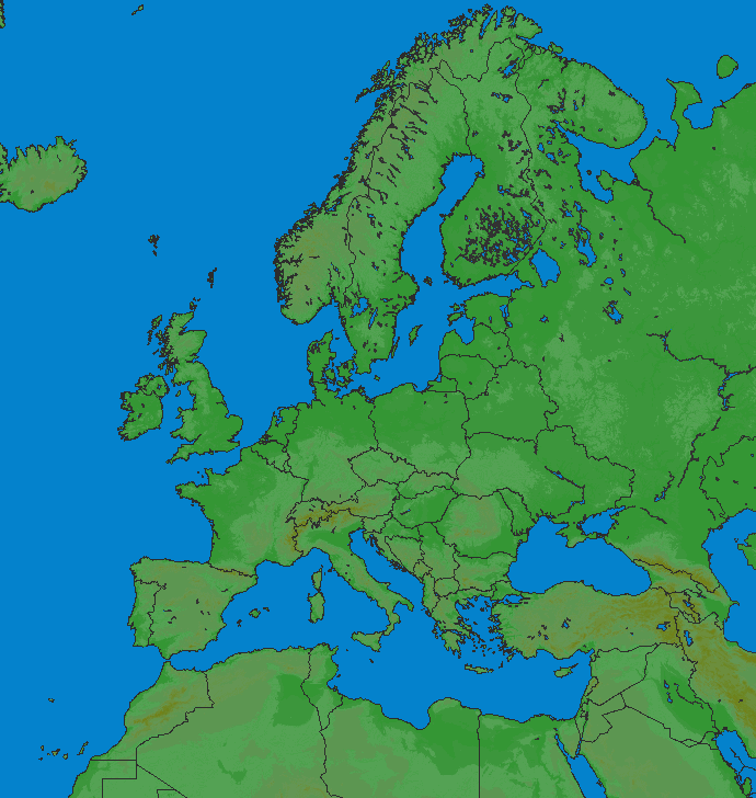 Lightning map Europe 2023-03-21 (Animation)