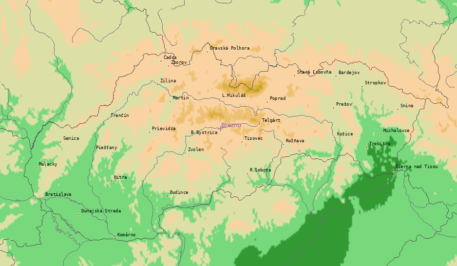 Mapa bleskov Slovensko 06.12.2022 (Animácia)