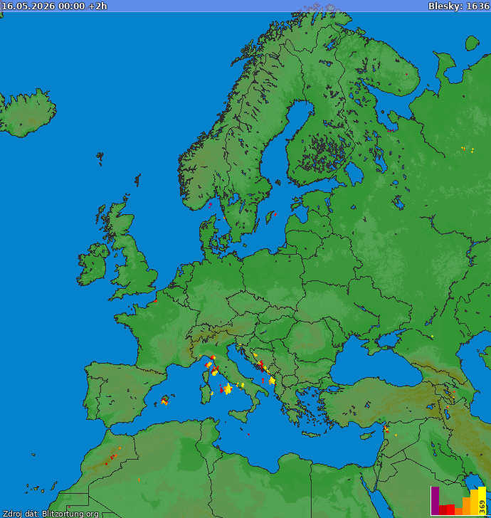 Blitzkarte Europa 16.05.2026 (Animation)